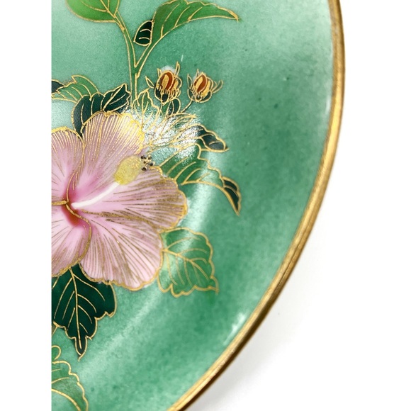 Antique 7.75“ MARKED Kamiyama JAPANESE MEIJI PERIOD Round PLATE Asian Art Gold R - Picture 3 of 4